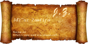 Jász Zamfira névjegykártya
